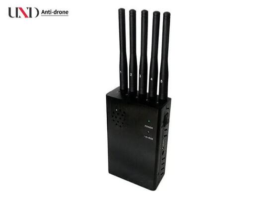 4G LTE Portable Signal Jammer with Cooling Fan and Rechargeable Battery Cell Phone Frequency Blocker