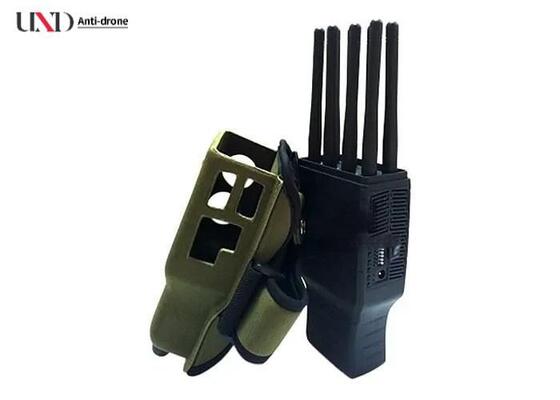 5.5W Output Power Portable Signal Jammer with 8 Band Frequency Coverage and Military Sheath Pocket Design