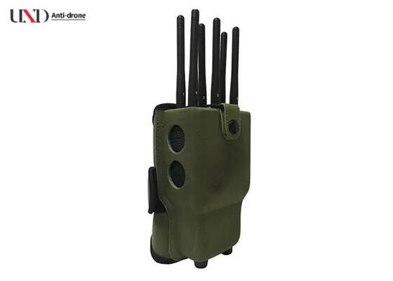 5.5W Output Power Portable Signal Jammer with 8 Band Frequency Coverage and Military Sheath Pocket Design