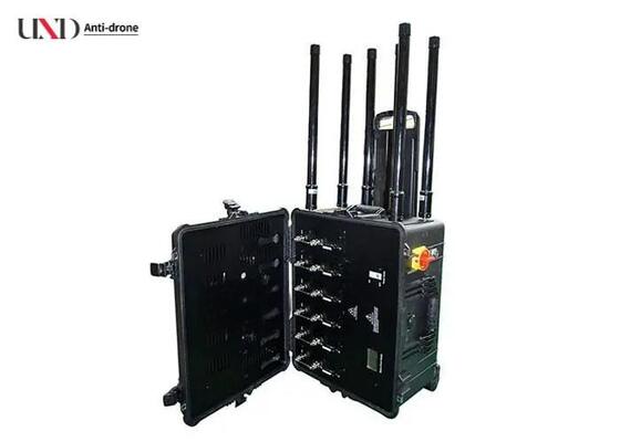20-500MHz Portable High Power IED Jammer with 50W-100W Output for Remote Control Signal Blocking