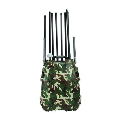 1km - 3km Backpack Signal Jammer 400W GPS Spoofer 360° Whole Airspace Coverage