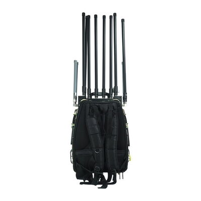 1km - 3km Backpack Signal Jammer 400W GPS Spoofer 360° Whole Airspace Coverage