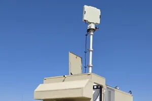 C-band frequency Phased array + Pulse Doppler Coastal surveillance radar with 5.0km detection range for maritime security