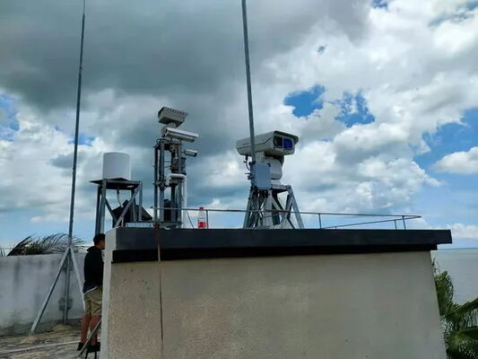 Coastal surveillance radar with 5.0km detection range, phased array + pulse doppler technology, and C band frequency for maritime security