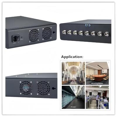 80W Output Power GSM WiFi Signal Jammer with Eight Channels and 10-80m Jamming Range