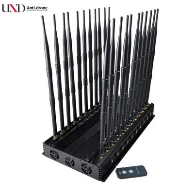 45W Output Power Signal Jammer with 22 Antennas for Full Bands Coverage Including GPS L1 L2 L5 and VHF UHF
