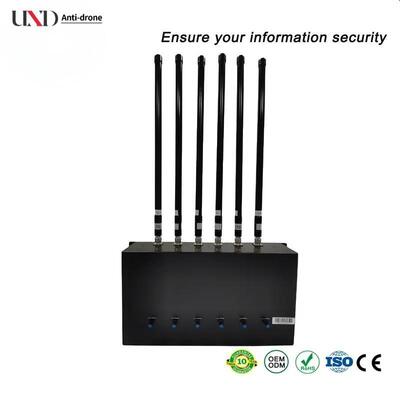 80W Output Power Mobile Phone Signal Jammer with 8 Antennas for Prison Security