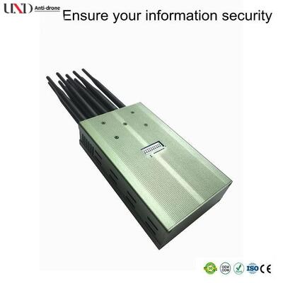 Compact Size Signal Jammer with 25m Shielding Range and 6 Powerful Antennas for Effective Cell Phone Blocking