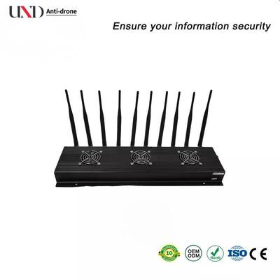 10 Channel 173MHz Lojack GPS Signal Jammer with 16 Watt Output Power for Remote Control Blocking