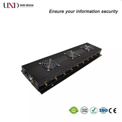 10 Channel 173MHz Lojack GPS Signal Jammer with 16 Watt Output Power for Remote Control Blocking