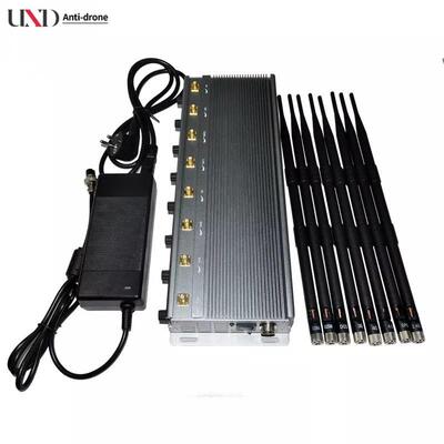 46W 8 Antennas 20m Shielding Radius Signal Jammer Mobile Phone Jammer for 2G 3G 4G WIFI