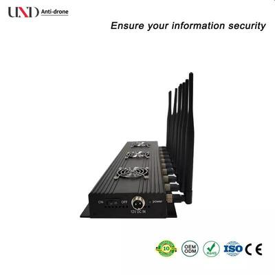 48W Power 10 Antennas 60m Range RF Wireless Drone Jammer GPS WiFi Signal Blocker