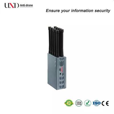 10W Output Power 8000mAH Battery 10-30m Jamming Range Portable Signal Jammer Handheld Jammer