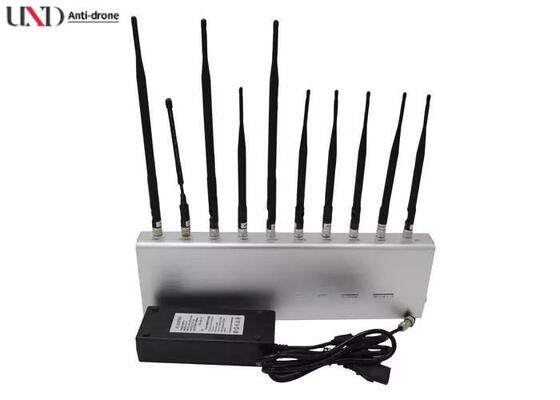 20W High Power Signal Jammer with 10 Antennas for 30m Jamming Range GPS WiFi Bluetooth 3G 4G Blocking