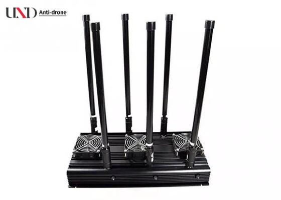 80-100W Output Power Wireless Signal Jammer with 150m Jamming Range and 6 Bands Coverage for GPS and Mobile Signals