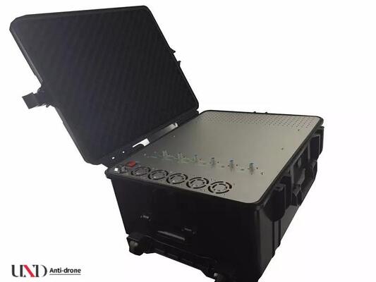 Military Grade 600W Output Power Signal Jammer with Frequency Scan Technology for RCIED Disposal