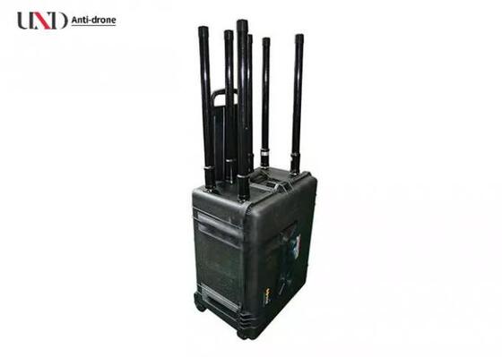 500W High Power 8 Bands Drone Frequency Blocker Signal Jammer with Pelican 1620 Case