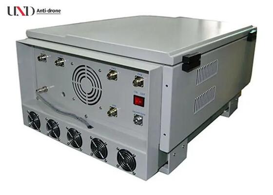 High Power 350W Drone Signal Jammer with 1000M Jamming Range and 6-8 Frequency Bands for UAV Blocking