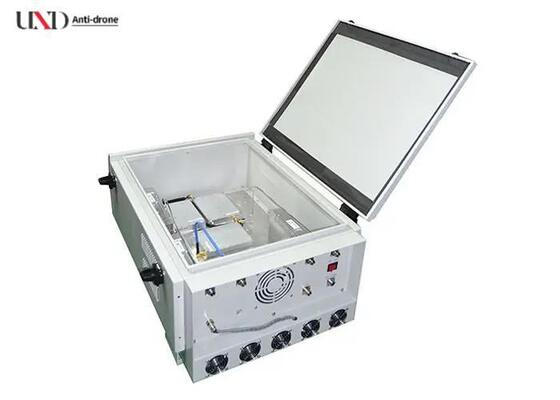 High Power 350W Drone Signal Jammer with 1000M Jamming Range and 6-8 Frequency Bands for UAV Blocking