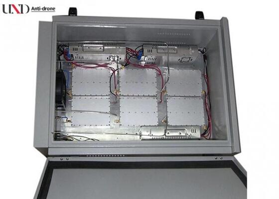 High Power 350W Drone Signal Jammer with 1000M Jamming Range and 6-8 Frequency Bands for UAV Blocking