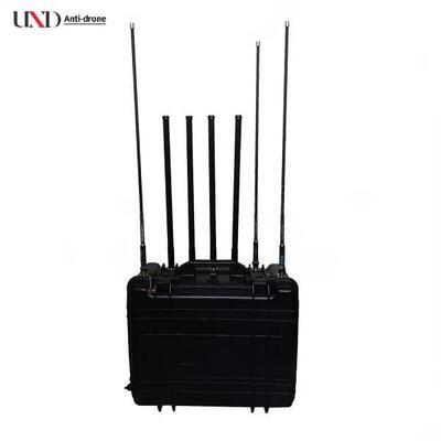 90W Total RF Output Power Backpack Mobile Network Jammer with High Gain Omni Directional Antennas and Frequency Scan Technology
