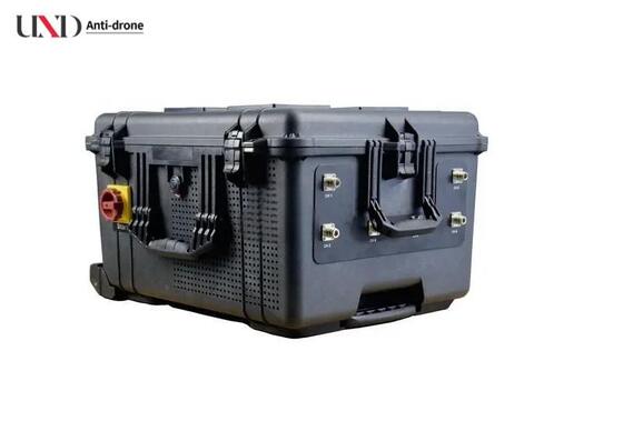 360 Watts Portable Drone Signal Jammer with 500m Jamming Range for UAV Protection