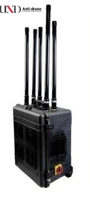 360 Watts Portable Drone Signal Jammer with 500m Jamming Range for UAV Protection