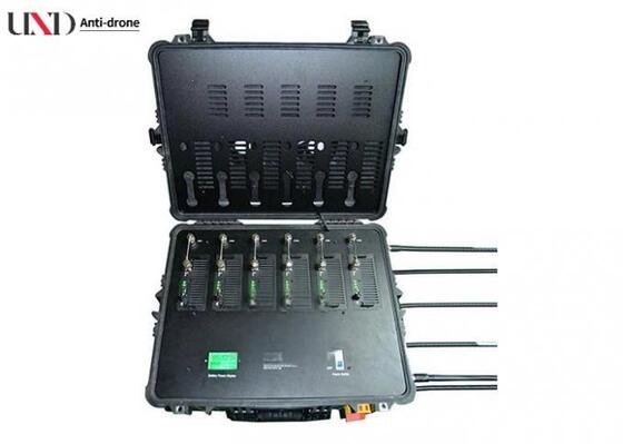 1000 Meters Range Adjustable Power Drone Signal Jammer with 6 Antennas for VIP Protection