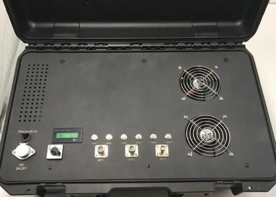 54 Watt Power Drone Signal Jammer with 1.5km Shielding Radius Using Digital Gaussian White Noise Technology