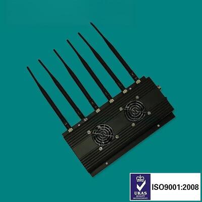 6 Antennas GPS Signal Blocker with 50m Jamming Range and 433MHz Frequency RF Jammer