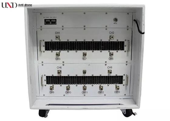 DDS Programmable Signal Jammer 20 MHz - 3000 MHz with 1300 Watts and 13 Jamming Modules for Mobile Convoy Bomb Protection