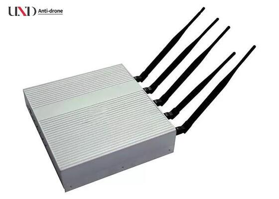 12W Output Power Signal Jammer with 5 Omnidirectional Antennas for 5-40m Jamming Range Cell Phone Jammer
