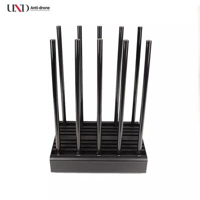 10 Band High Frequency Manual Control Signal Jammer for Mobile Phone and RF Communication Blocking