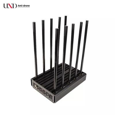 10 Band High Frequency Manual Control Signal Jammer for Mobile Phone and RF Communication Blocking