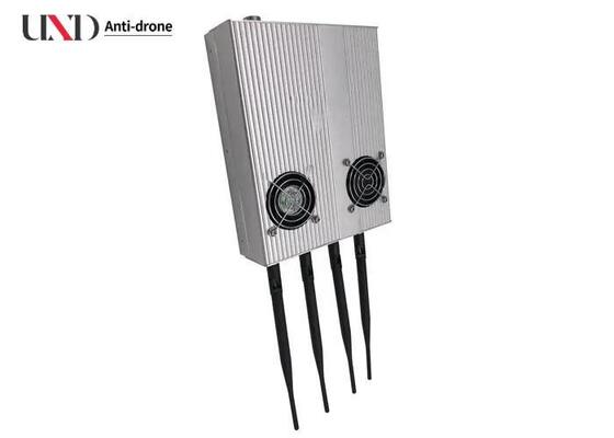 40m Jamming Range 10W Output Power 4 Bands Coverage Signal Jammer Cell Phone Frequency Blocker with Cooling Fan