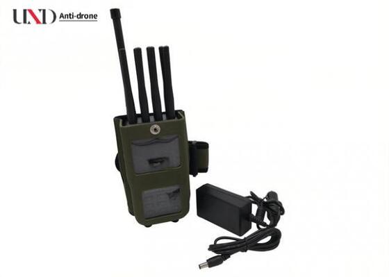 Portable GPS Wifi Signal Jammer with 8 Omni Antennas 20m Jamming Range and 5.6W High Power Anti Tracking Handheld Jammer