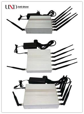 40m Jamming Range 15W Output Power VHF UHF Portable Signal Jammer Cell Phone Blocker