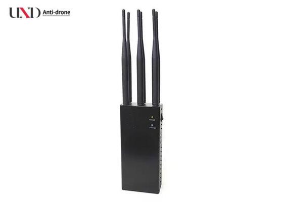 High Power 25M Jamming Range 6 Band Cell Phone Signal Jammer with 8000mAh Battery