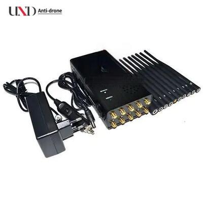 10 Antennas 7W Power 20m Shielding Range Signal Jammer Cell Phone Signal Blocker for 2G 3G 4G WiFi GPS Lojack