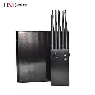 10 Antennas Portable Signal Jammer with 2-20 Meters Jamming Range and 7 Watts High Output Power
