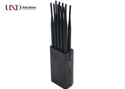 30m Radius Portable Cell Phone Blockers 10 Channels Handheld Phone Jammer 10W