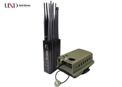 30m Radius Portable Cell Phone Blockers 10 Channels Handheld Phone Jammer 10W