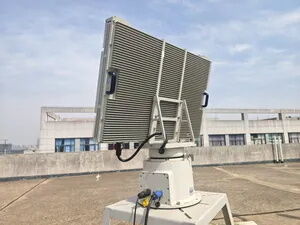 X Band frequency 360° azimuth coverage air surveillance radar with 5km drone detection range for perimeter security