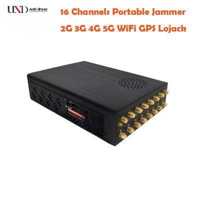 16 Bands Handheld Signal Jammer with 12000mAh Battery and 20m Range for Mobile Phone Signal Blocking