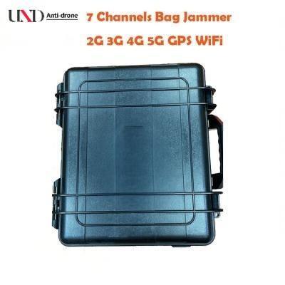 70W High Power 7 Channels Mobile Phone Signal Jammer with 5-30 Meter Range Wireless Signal Blocker