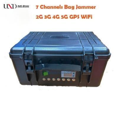70W High Power 7 Channels Mobile Phone Signal Jammer with 5-30 Meter Range Wireless Signal Blocker