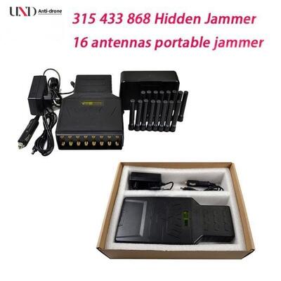 12000mAh Battery 16 Antennas 12W Power Portable Mobile Signal Jammer and Cell Phone Jammer