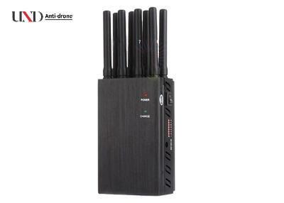 8 Bands Portable Mobile Phone Signal Jammer with 20m Range and Built-in Battery for 2G 3G 4G GPS WiFi Blocking