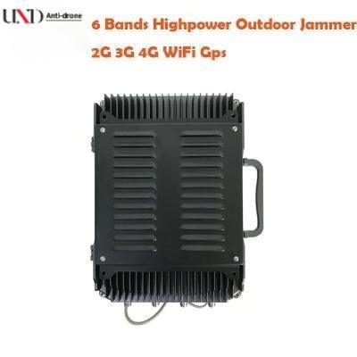 6 Channels 135W High Power UAV Drone Jammer with 300m Range for Mobile Phone Signal Blocking
