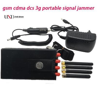 2W Power 15m Range 4 Antennas Portable Mobile Phone Signal Jammer Handheld Signal Blocker